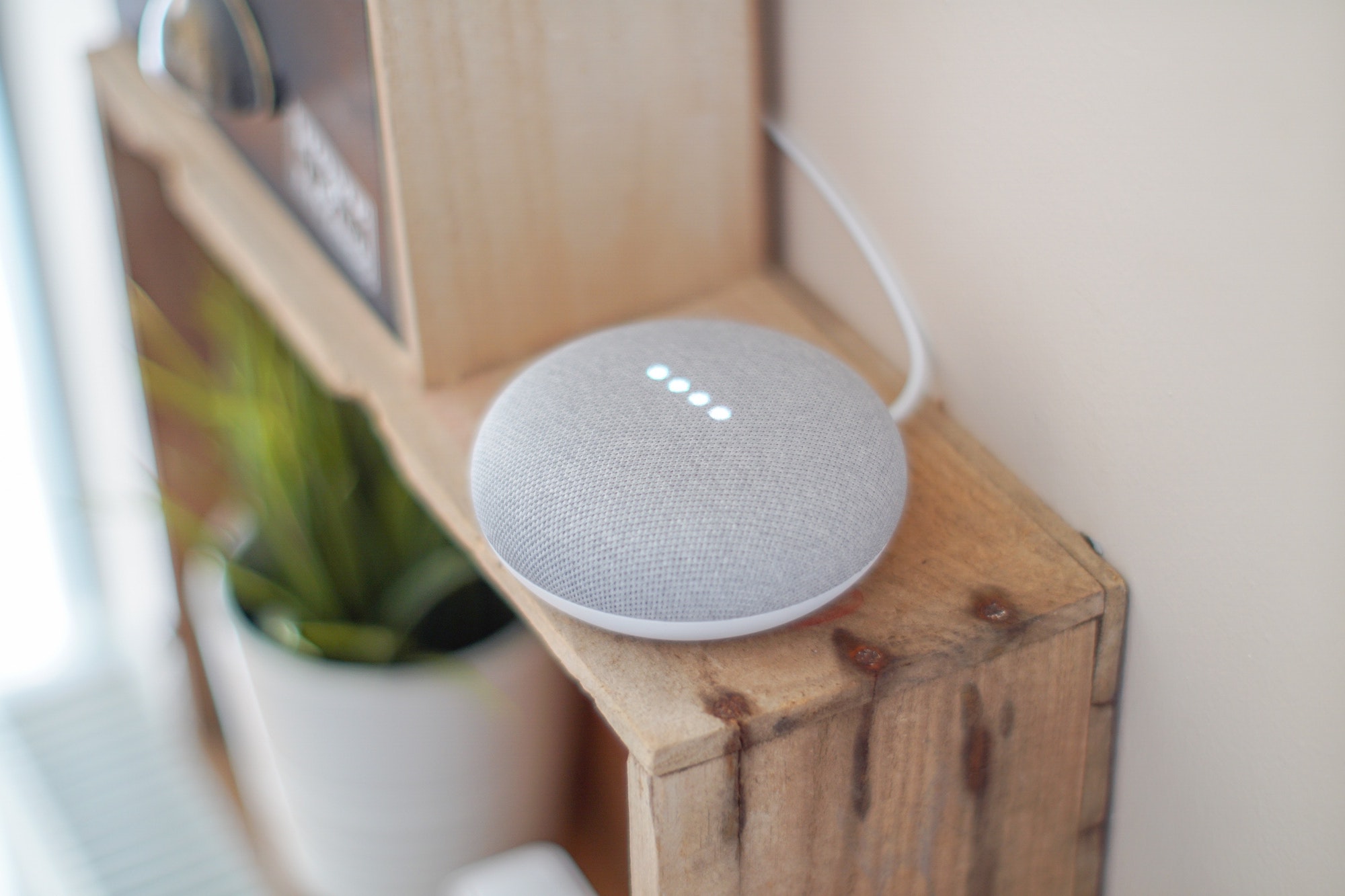 google smart home technology on table